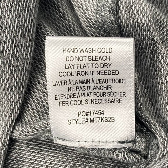 BOBEAU TOP GRAY LONG SLEEVELES NECK  -V - Picture 4 of 8